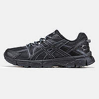 Мужские кроссовки Asics Gel-Kahana 8 Black, черные кожаные кроссовки асикс гель кахана 8