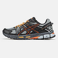 Мужские кроссовки Asics Gel-Kahana 8 Black Grey Orange, кожаные кроссовки асикс гель кахана 8