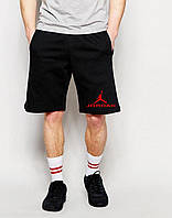 Летние мужские спортивные шорты Джордан, шорты Jordan трикотажные, S черные