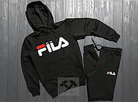 Спортивний костюм FILA чорного кольору (люкс) XS