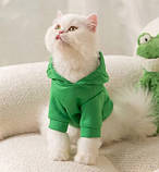 Теплий одяг для кішок із флісу Бджілка розмір S, фото 2