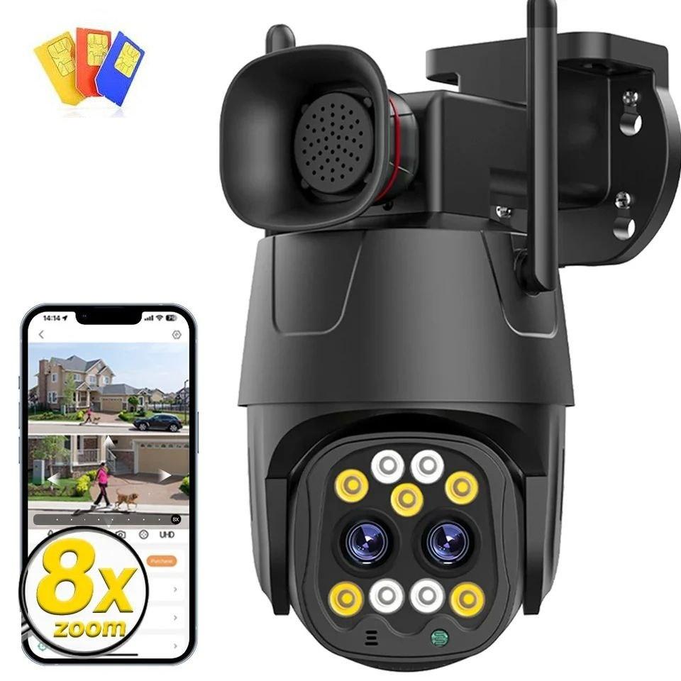 Зовнішня 4G IP-камера безпеки Wonsdar J8Y-8MP-4G з роздаванням точок доступу MIFI. Camhi Pro