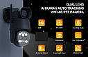 Зовнішня 4G IP-камера безпеки Wonsdar J8Y-8MP-4G з роздаванням точок доступу MIFI. Camhi Pro, фото 3