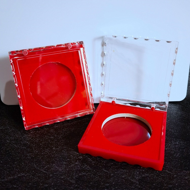 Пластикова прозора захисна коробочка для медалі або монети 5 см, фото 1