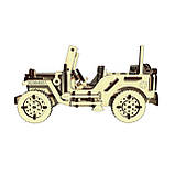Дерев'яний конструктор 3D-пазл "Позашляховик Willys Legend", 125 деталей, розвиваючі іграшки, фото 6