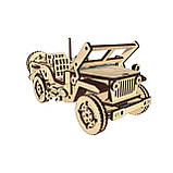 "Позашляховик Willys Legend", дерев'яний конструктор, 125 деталей, 3D-пазл, фото 6