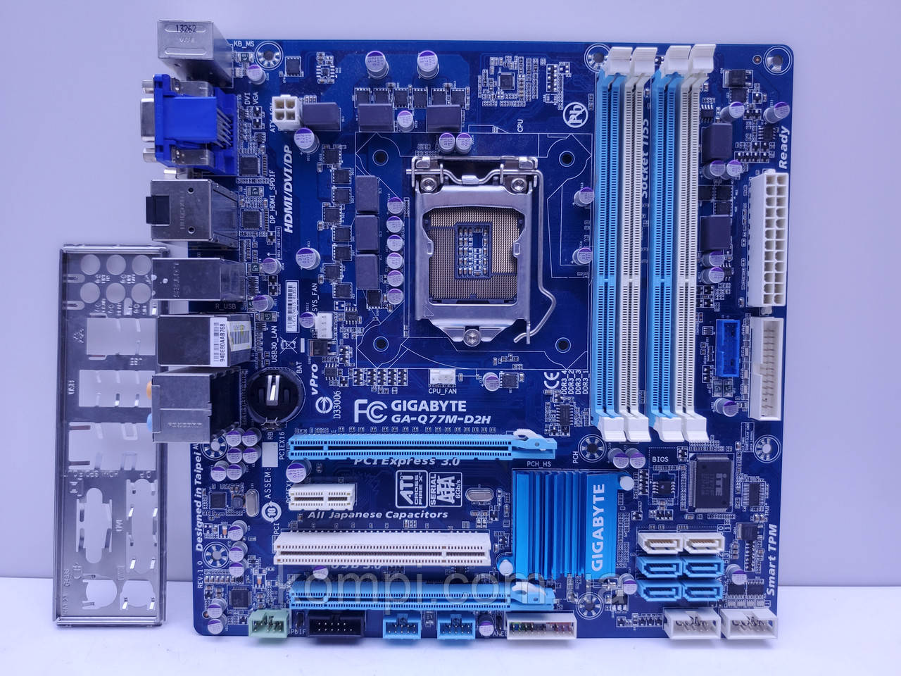 Материнська плата s1155 GIGABYTE GA-Q77M-D2H (Socket 1155,DDR3,б/у)