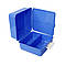 Пластиковий ланч бокс для їжі 1.4Л, квадратний, блакитний SNMZ, фото 3