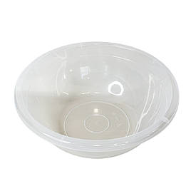 Судок для кухні з пластику 10 Л харчова, кругла, прозора SNMZ