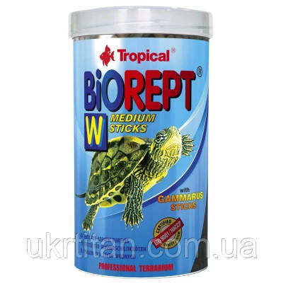 Оригінал! Корм для черепах Tropical Biorept W для земноводних і водних черепах 500 мл/150 г (5900469113653) - Вища Якість!, фото 1