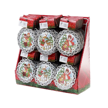 Ялинкова прикраса мікс(3 дизайни) в дисплеї БОНА ДИ