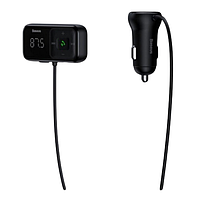 FM-модулятор чорний BASEUS T Shaped S-16 CCMT000201, фото 2