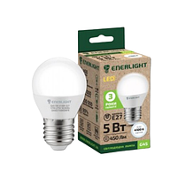 Лампа G45 5W E27 4100К 220V LED Enerlight, фото 3