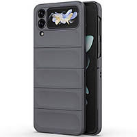 Защитный чехол Deexe Terra Case (FF) для Samsung Galaxy Flip 4 - Dark Grey