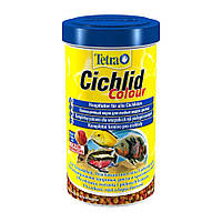 Сухой корм для аквариумных рыб Tetra в гранулах Cichlid Colour 500 мл (для всех цихлид) h