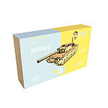 "Танк Leopard", дерев'яний конструктор, 195 деталей, 3D-пазл, фото 8