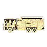 "Пожежне авто", дерев'яний конструктор, 202 деталі, 3D-пазл, фото 6