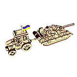 "Український фермер", дерев'яний конструктор, 311 деталей, 3D-пазл, фото 3