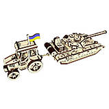 "Український фермер", дерев'яний конструктор, 311 деталей, 3D-пазл, фото 5