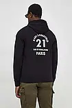 AllOriginal com ua Кофта Karl Lagerfeld чоловіча колір чорний з капюшоном з аплікацією РОЗМІРИ ЗАПИТУЙТЕ, фото 3