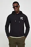 AllOriginal com ua Кофта Karl Lagerfeld чоловіча колір чорний з капюшоном з аплікацією РОЗМІРИ ЗАПИТУЙТЕ, фото 4