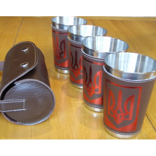 Стопки в чехле 115 мл, 4 штуки