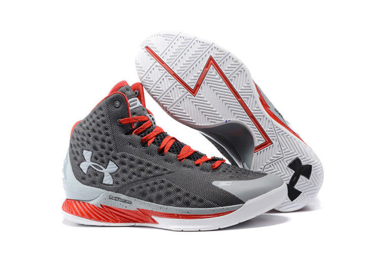Чоловічі баскетбольні кросівки Under Armour Curry One Grey/Red, фото 1