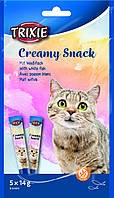 Лакомство Trixie Creamy Snacks для кошек, рыба, 5 шт/упак, 14 г p