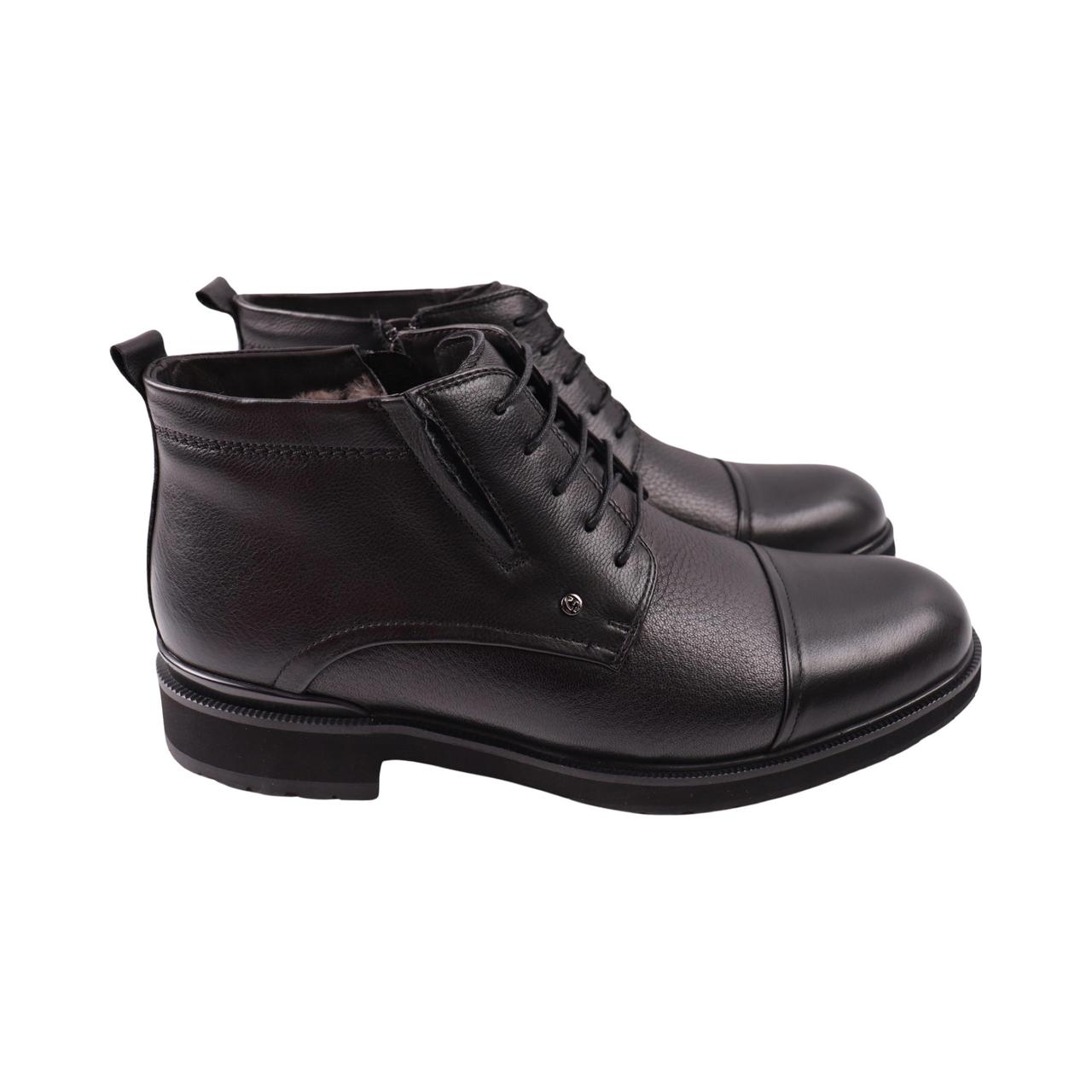 Черевики чоловічі Cosottinni чорні натуральна шкіра, 44, фото 1