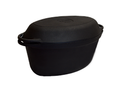 Гусятниця Ситон чавунна з чавунною кришкою-сковородою 3.5 л 280х180х125 мм