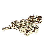 "Квадроцикл з причепом", дерев'яний конструктор, 134 деталі, 3D-пазл, фото 2