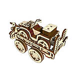 "Квадроцикл з причепом", дерев'яний конструктор, 134 деталі, 3D-пазл, фото 4