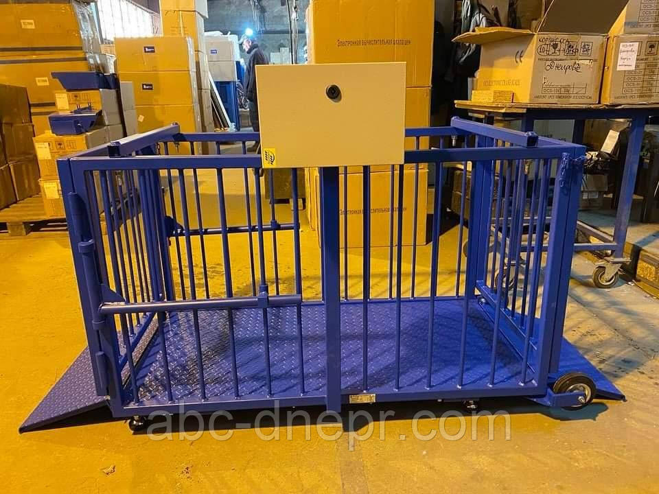 Ваги платформні для зважування тварин із колесами