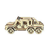 "Пікап 6×6", дерев'яний конструктор, 174 деталі, 3D-пазл, фото 2