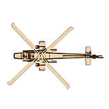 "Гелікоптер", дерев'яний конструктор, 119 деталей, 3D-пазл, фото 6