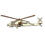 "Гелікоптер", дерев'яний конструктор, 119 деталей, 3D-пазл, фото 5