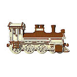 "Локомотив", дерев'яний конструктор, 267 деталей, 3D-пазл, фото 2