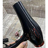 Фен професійний для волосся з насадкою GEMEI GM-1770 2200 Вт чорний (40546-GM-1770_355), фото 3