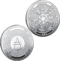 Сувенирная монета ADA Silver в пластиковом футляре