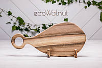 Кухонная деревянная досточка для нарезки подачи продуктов с логотипом «Лопатка» Без гравировки, L - 225x480x20 мм