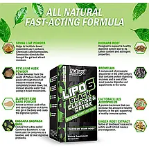 Добавка для детоксикації Nutrex Lipo-6 Black Cleanse & Detox 60 капс., фото 3