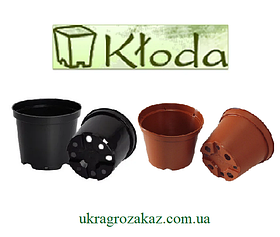 Горщик для розсади 0,4 л (10x7,5) чорний ( виробництво Польща Kloda ) 500 шт/уп