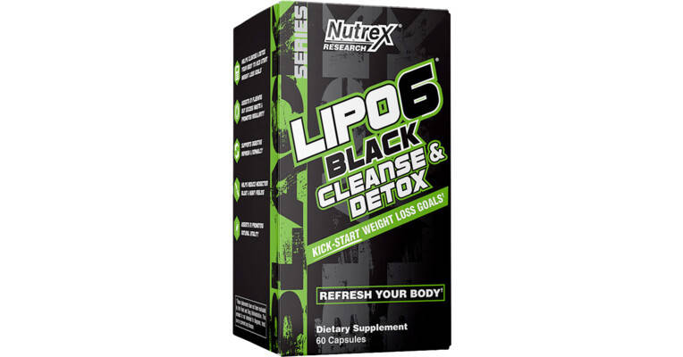 Добавка для детоксикації Nutrex Lipo-6 Black Cleanse & Detox 60 капс., фото 1