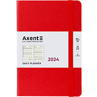 Ежедневник Axent Partner Strong 2024 14.5х21 см красный