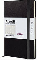 Ежедневник Axent Partner Strong 2024 14.5х21 см черный