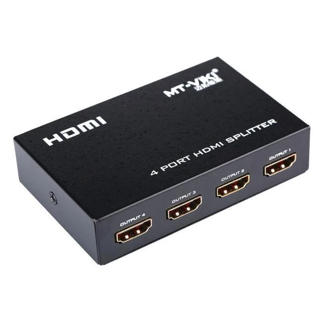 HDMI спліттер MT-SP104M, 4K, розгалужувач, (HDMI, 1 IN*4 OUT), 4K, 30Hz