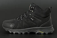 Мужские кроссовки демисезонные New Yike Outdoor водоотталкивающая ткань черные 41-46 размер