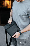 Шкіряна сумка через плече (барсетка месенджер кобура слінг кросбоді) чоловіча натуральна шкіра, фото 9