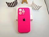 Чохол Silicone Case для iPhone 16 Pro рожевий БАРБІ, чохол силіконовий на АйФОН 16 ПРО Shiny Pink (7 колір), фото 5