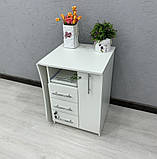 Стіл манікюрний складний з тумбою і шухлядою карго V457, фото 4